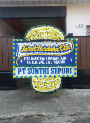 Papan Bunga Duka di Kadipiro